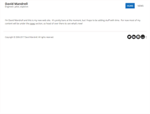 Tablet Screenshot of davidmandrell.net